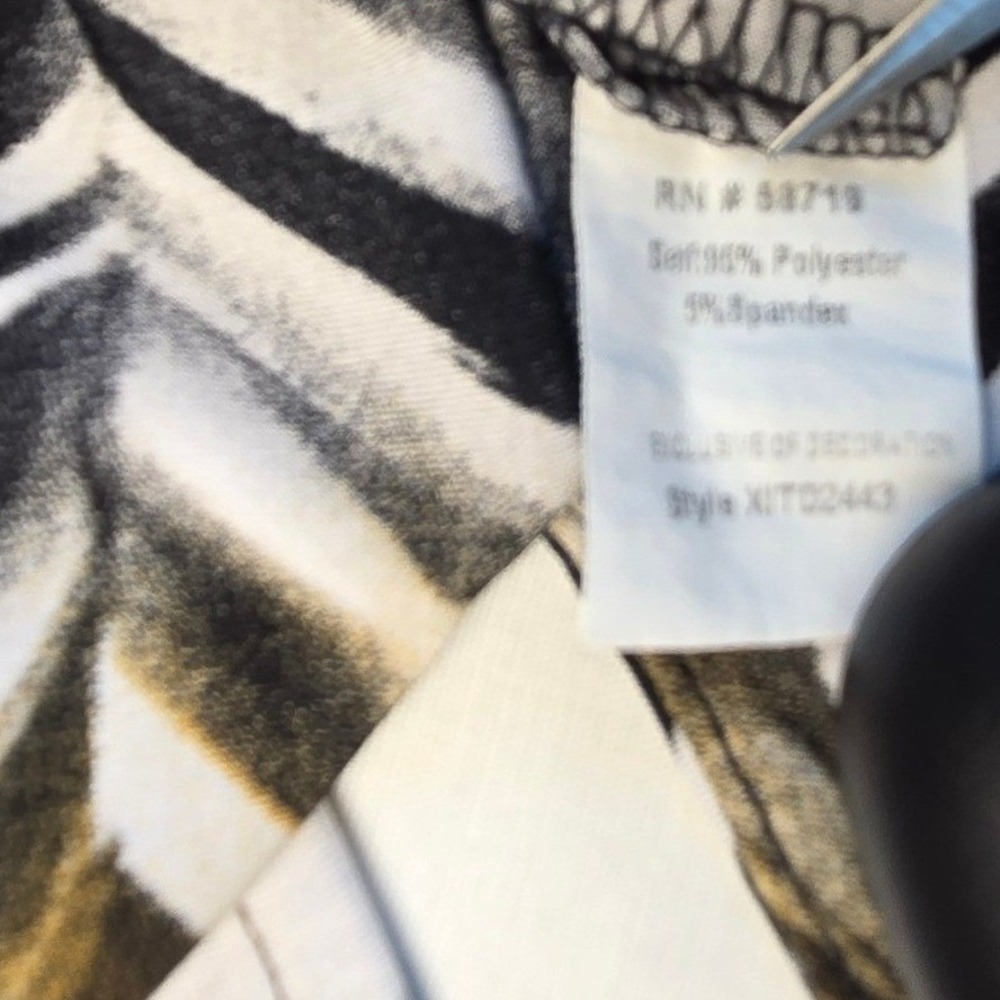 NY Collection Maxi Dress Women XL Multi‎ Chevron V-Neck Empire Waist Sleeveless - Picture 5 of 5